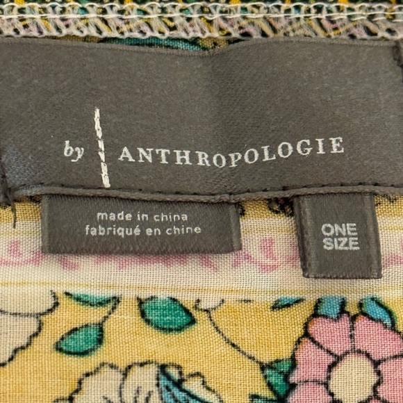 ANTHROPOLOGIE Floral Cocoon Kimono OS One Size Top Resort Casual Beach Vacation - Picture 9 of 11